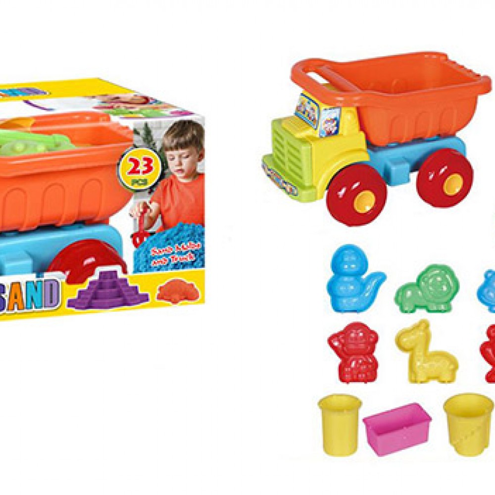 Beach Toys Deluxe Playset Large Dump Truck Sand Shovel Set