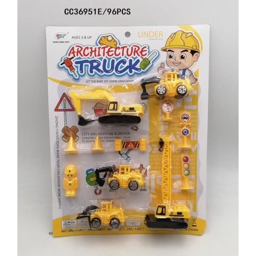 Mini Construction Vehicle Toys Set